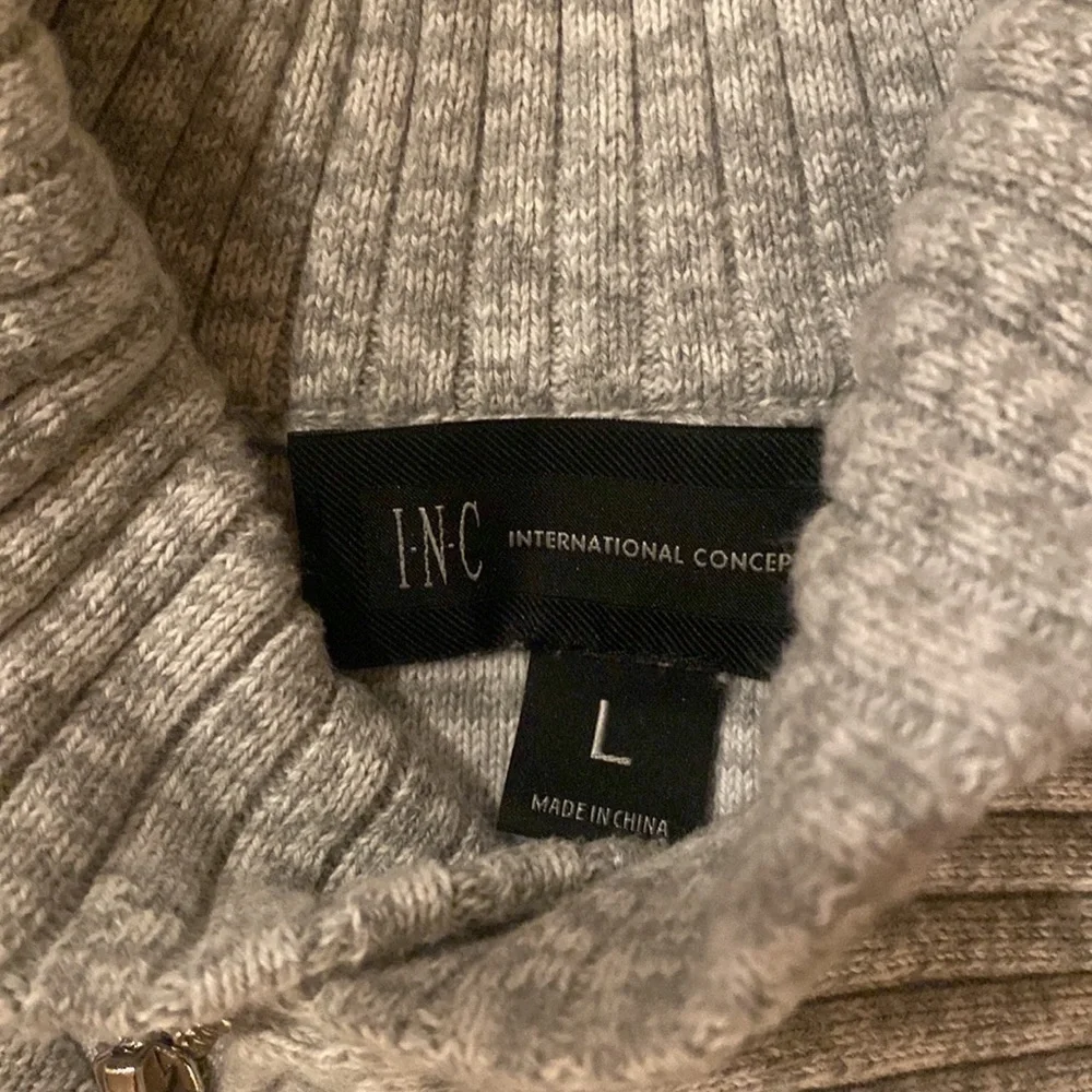 INC Heather Gray Sweater Mens Large